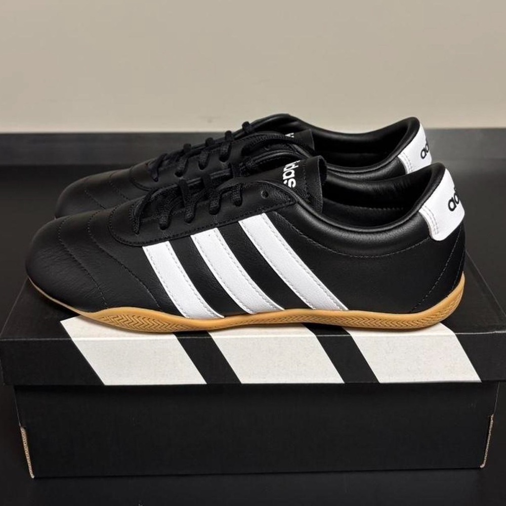 Adidas Black and White Grand Court Lo Sneakers (W)